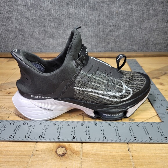 Nike Air Zoom Tempo NEXT% Flyease Mens 8.5  Black White CV1889-005 Running Shoes - Picture 12 of 13